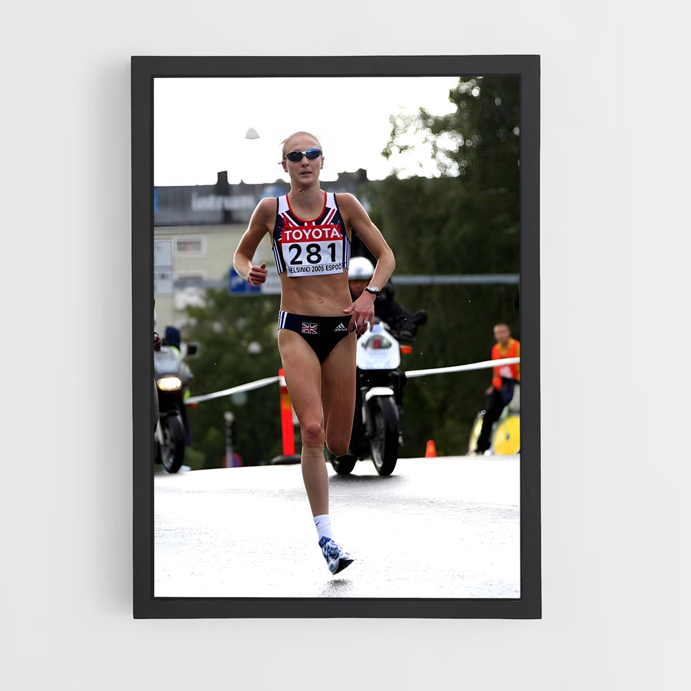 Poster La Course de Paula – affiche Athlétisme (vue 2)